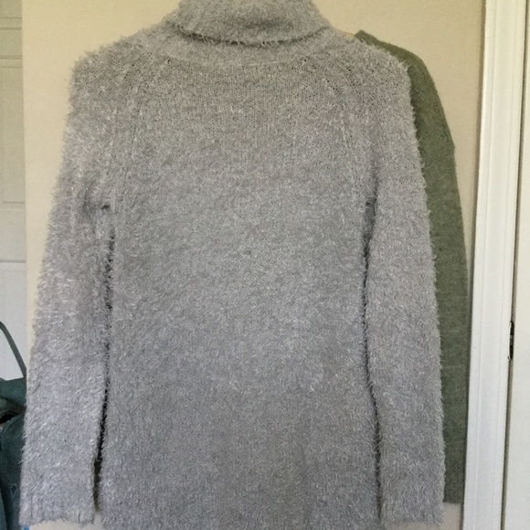 H&M Sweaters - TWO Extra Small H&M Sweaters: Gray Turtleneck and Mint Green Crewneck NWOT